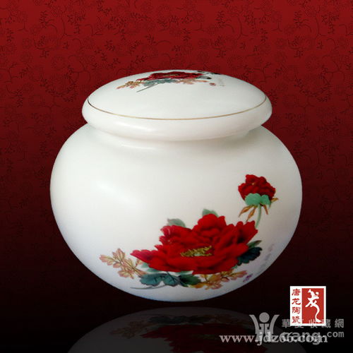 景德鎮(zhèn)瓷器茶葉罐 圓形茶葉罐價格 定做茶葉罐加字
