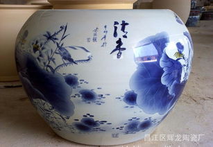 景德鎮(zhèn)青花瓷器大缸 青花瓷器 景德瓷器工藝品 瓷器 青花瓷藝價格 廠家 圖片